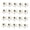 White, variant on 20Pcs Golf Shoe Spikes Replacement Cleats Pin Fast Twists Turn Screw Studs