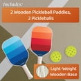 thumbnail image 3 of EastPoint Sports Pickleball Paddle Set 2 Player Wood, Lightweight Durable, with 2 Balls, Comfort Grip Handles, 3 of 6