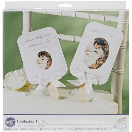 Wilton Send-off Favors Fan Kit, 24 Ct