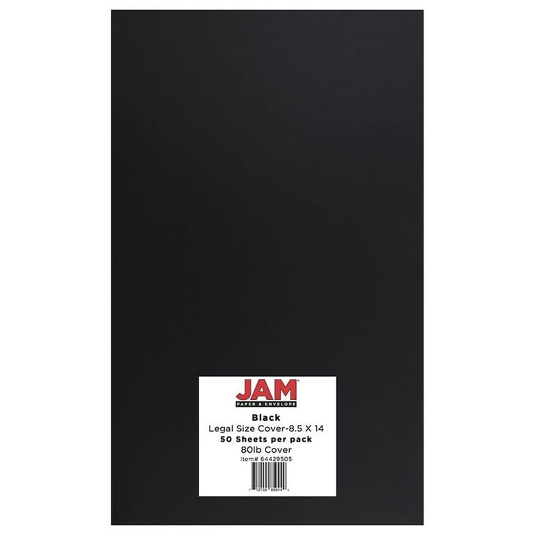 JAM Paper® Strathmore Legal Cardstock, 8.5 x 14, 80lb Natural White Wove,  50/pack (17428899)