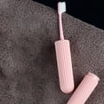 thumbnail image 6 of Travel Toothbrush Case Holder,Plastic Toothbrush Case Portable Toothbrush Storage for Home and Outdoor-Plastic Toothbrush Case Travel Cover Holder Storage, Z-Pink, 6 of 8