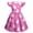 Z05Hot Pink, variant on Girls Easter Dress Bunny Egg Printed Short Sleeve Crewneck Casual Sundress Light Green 130