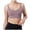 Pink, variant on AJGRHE Women Simple Solid Bra High Strength Shockproof Sports Bra for Women Integrated Support Yoga Running Fitness Large Size S Black