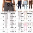 thumbnail image 3 of HTQWLP Women's High Waisted Leggings, Tummy Control Compression Fitness Yoga Pants, Soft Stretchy No Front Seam Leggings - Hot Pink M, 3 of 6