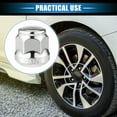 thumbnail image 2 of 5 Pcs Wheel Lug Nuts Compatible for Honda Accord Civic Chorme Plated M12x1.5 Silver Tone Tire Lugnuts, 2 of 6