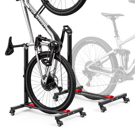 Velo Rack KFFKFF Freestanding Bike Storage Rack, Adjustable Vertical and ...