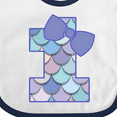 thumbnail image 4 of Inktastic 1st Birthday Mermaid 1 Year Old Girls Baby Bib, 4 of 4