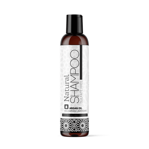 Morgan Cosmetics 8 Oz EWG Certified Sulfate Free Argan Oil Shampoo Lavender for Damaged Hair - Argan Shampoo Is Also Paraben Free and Synthetic Fragrance Free (Made in USA)