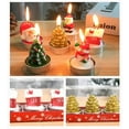 3 Pieces Christmas Tealight Candles Handmade Delicate Santas Snowman