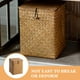 thumbnail image 4 of Caja de almacenamiento con tapa, estilo pastoral, cesta tejida, contenedor de almacenamiento para sala de estar., 4 of 6