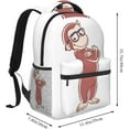 thumbnail image 2 of Curious George Stylish Popular Backpack, Casual Backpack, Large Capacity, Commute, Lightweight, Waterproof, Durable, Town Backpack, Black, Free size, 2 of 6