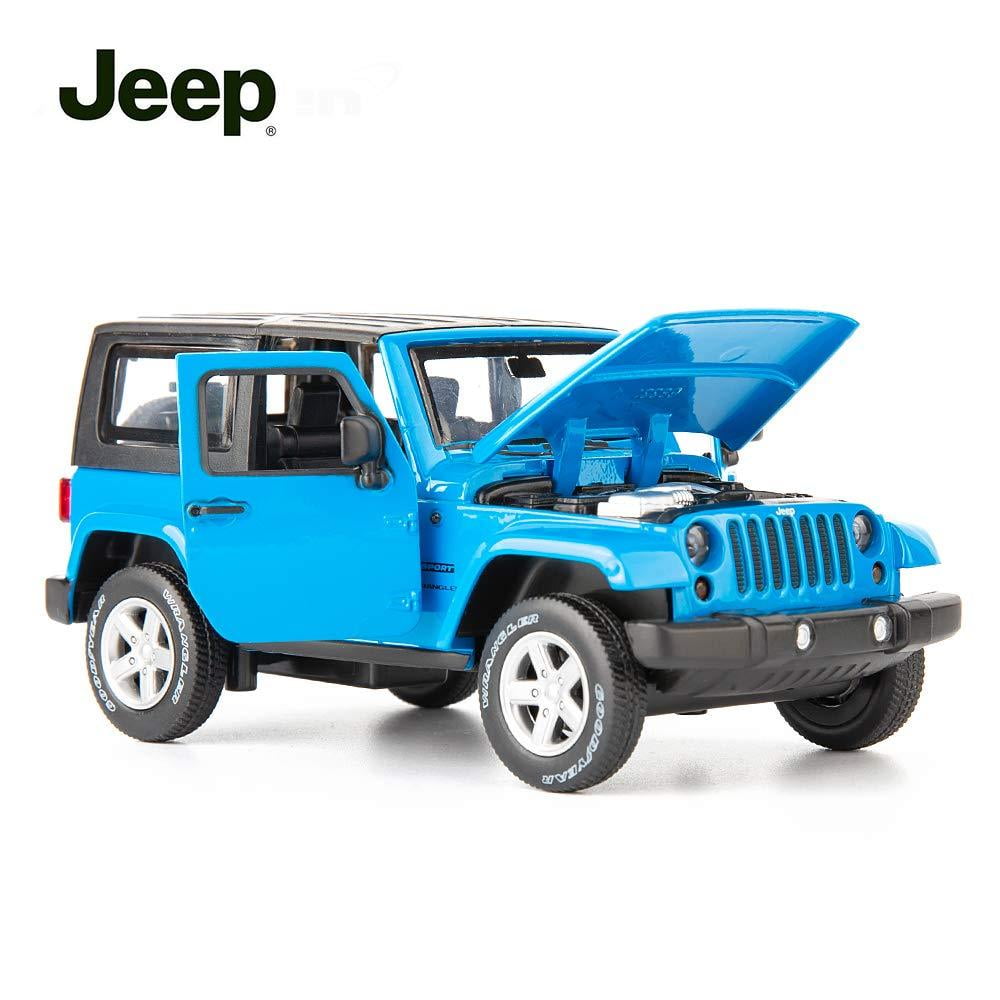 Color : 2 Toy Cars 1:18 for J-eep Alloy Die-Casting Model Car Children/'s Toys Scale Model Car Room Car Decorations