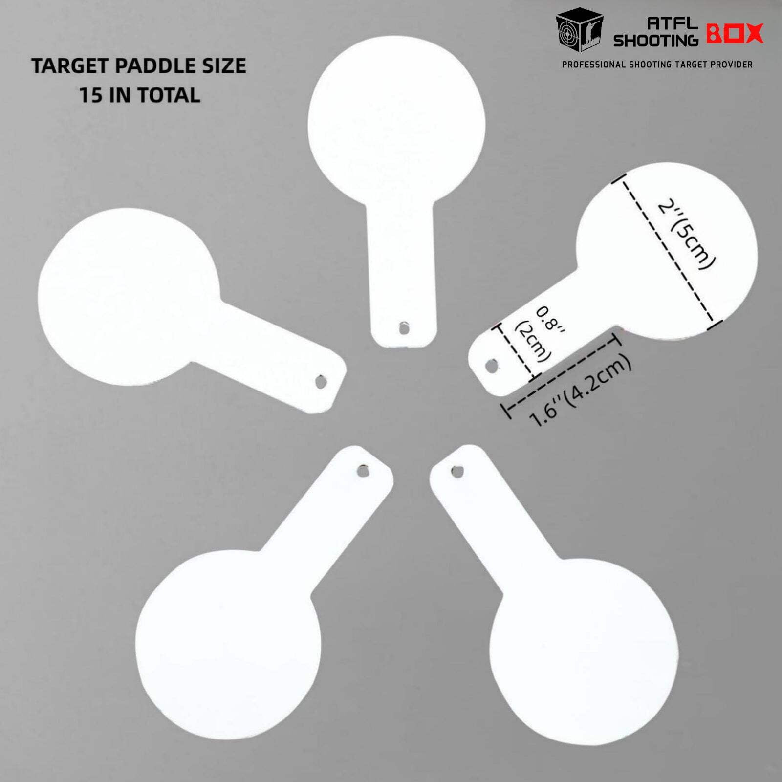 Atflbox Three Star Rotate The Metal Shooting Target Stand With 15 Steel Plates for Pistol Airsoft BB Guns