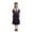 Z1-Navy, variant on SHenli Girls Dress 13-14 Years Kids Casual Pleated School Uniform Dresses Lapel Collar A-Line Dress,Navy