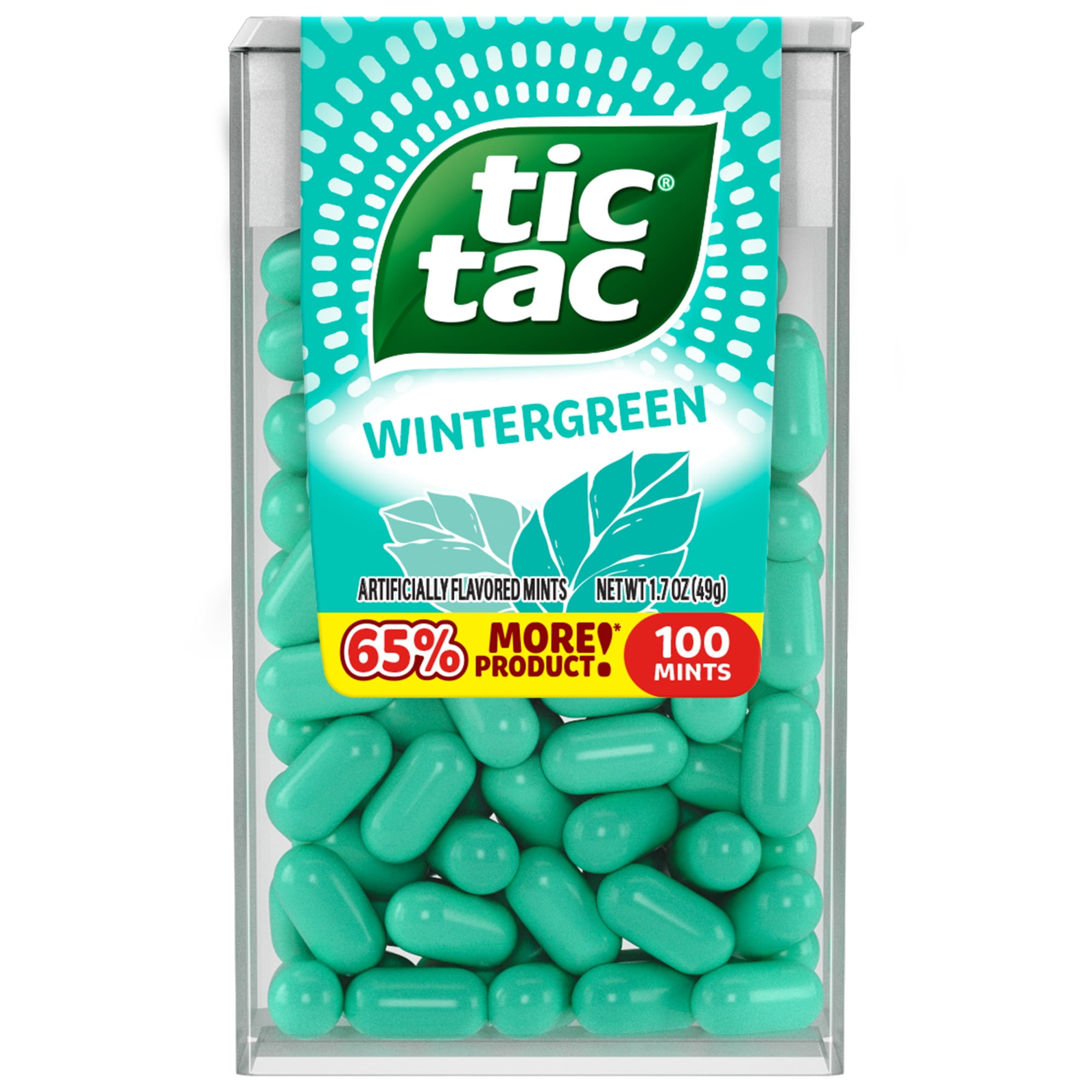 Tic Tac Wintergreen Hard Candy Fresh Breath Mints, 1.7oz - Walmart.com