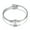 B, variant on Necklace for Women 26 Letters Stainless Steel Wire Bracelet Heart-Shaped Bracelet