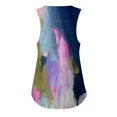 thumbnail image 4 of Playeras,Blusas y Tops,Ropa para Mujer Cropped Tank Top Camiseta suelta sin mangas con cuello en V de doble capa estampada para mujer (Bronze, S), 4 of 6