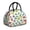 Dinosaur and Silhouette, variant on Dinosaur and Silhouette Beige Pattern Insulated Lunch Bag,Leakproof Large Capacity Lunch Box for Work,Picnic or Travel,11.4 X 6.7 X 8.3 Inches