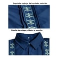 thumbnail image 2 of Camisa Guayabera Bordada De Manga Larga Para Hombre Elegante, 2 of 8