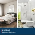 thumbnail image 4 of Breton Matte Passage Door Handle Modern Dcor Door Hardware Reversible Hall/Closet Door Handle Microban Embedded Finish, 4 of 10