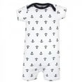 thumbnail image 3 of Hudson Baby Infant Boy Cotton Rompers 3pk, Captain, 0-3 Months, 3 of 4