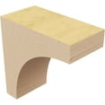 thumbnail image 5 of 2"W x 4"D x 4"H Classic Huntington Rough Cedar Woodgrain TimberThane Corbel, Primed Tan, 5 of 6