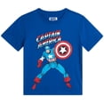 thumbnail image 1 of T-shirt Graphique Marvel Captain America pour Garçons Taille 10-12, 1 of 7