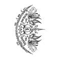 thumbnail image 1 of Waterproof Thai Style Queen Memorial Temporary Tattoo Sticker | Large Arm Body Art Decal for Events, Festivals & Cosplay, Easy Application & Removal, 1 of 8
