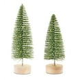 thumbnail image 2 of Set of 4 Pre-lit Green Contemporary Christmas Tree 8 Piece Tabletop Decors 14", 2 of 2