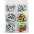 thumbnail image 3 of Everbilt Hardware Screws Zinc-Plated Nail, Tack, Brad & Screw Combo Pack All-in-1 Fastener Kit for Home & Workshop, 400-Piece, 3 of 3