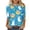 Sky Blue, variant on Easter Bunny Shirts for Women Plus Size Easter Eggs Graphic Tee Cute Rabbit 3/4 Sleeve T Shirts Crew Neck Casual Tops Blue XXXL