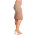 thumbnail image 2 of Women's Plus Size Casual Solid Pencil Skirt, 2 of 4
