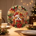 thumbnail image 2 of Christmas Sparkling Diamond Art Hanging Suncatcher Decoration, Crystal Clear Rhinestone Fairy Tale 3D Wall Hanging Sign for Front Door Window Indoor Outdoor Home Holiday Decor Ideal Xmas Gift, 2 of 6