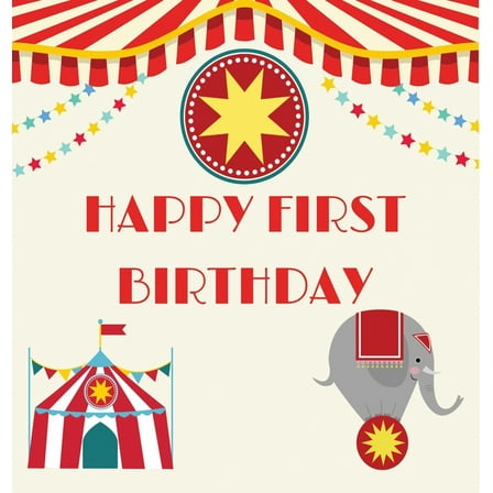 First birthday guest book (Hardcover): Birthday guest book, first birthday book, party and birthday celebrations decor, , (Hardcover)