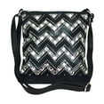 thumbnail image 1 of Zzfab Bling Purses Gem Chevron Zigzag Rhineston Crossbody Bag Black, 1 of 2