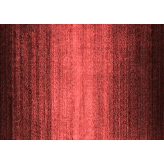 Ahgly Company Indoor Rectangle Abstract Red Contemporary Area Rugs, 2' x 5'