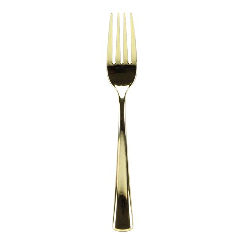 Gold Splendor LOOKS LIKE REAL!! Gold Plastic Forks 25ct.
