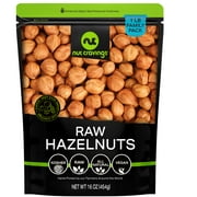 Raw Hazelnuts Filberts with Skin, Unsalted (1 lbs) by Nut Cravings