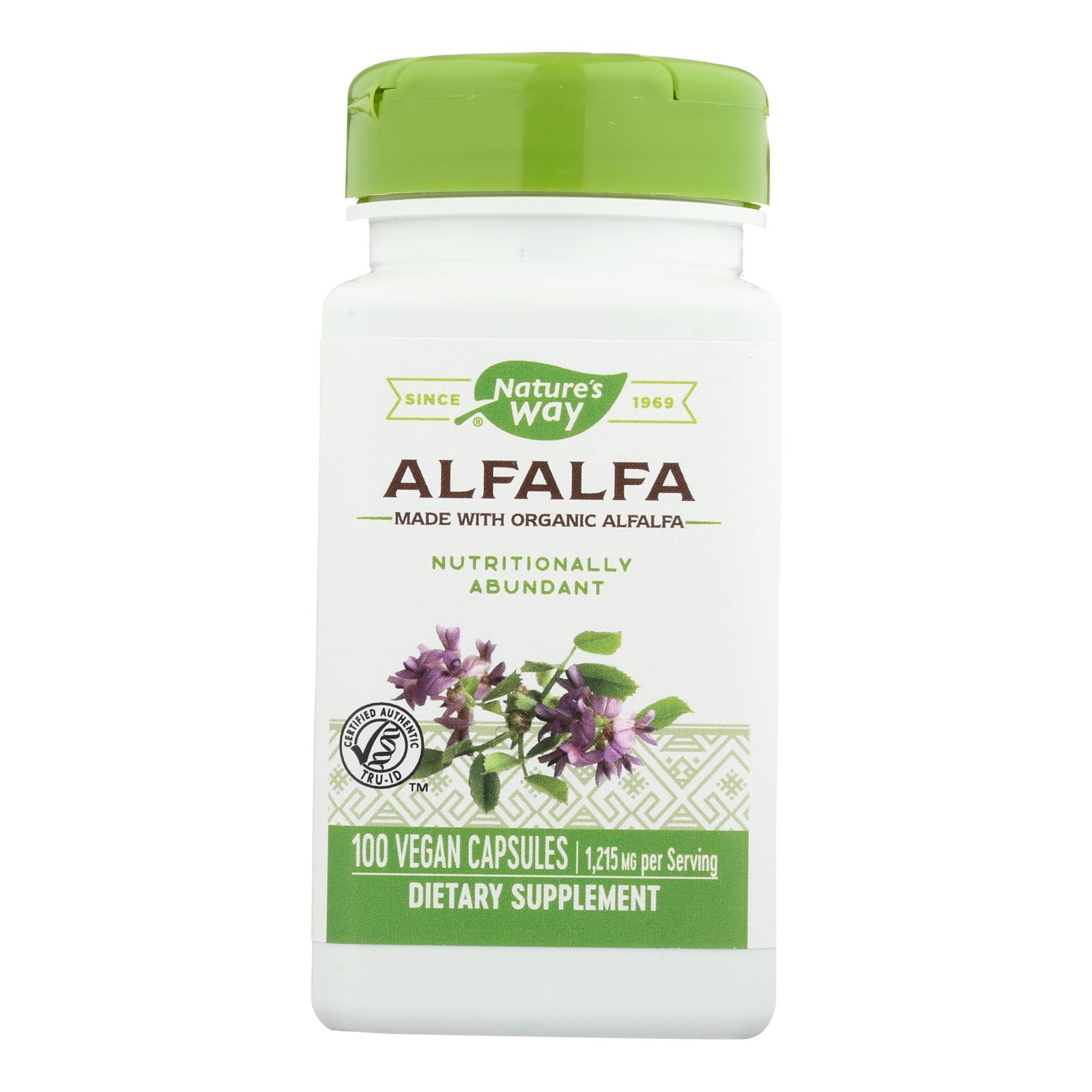 Nature's Way Alfalfa 1215mg 100 Vegan Capsules Pack of 4