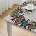 thumbnail image 5 of nygtbtfer Fitted Tablecloth with Elastic Edge and Patio Table Cover Cloth Rustic Black Tablecloth for Party Fits Tables up to Diameter 36*36, 5 of 8