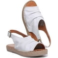 thumbnail image 5 of JUSTINREESS Annabelle Women's Back Strap Espadrille In White Size 10, 5 of 6