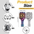 thumbnail image 2 of Uxcell 2 Set Aluminum Controller Stick, Replacement Joystick Remote Controller Joystick Stick for Mini4 Pro Air3S Drone Remote Accessories, Colorful/Silver, 2 of 6