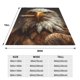 thumbnail image 3 of Balery Funny Bald Eagle Manta de Felpa Suave y Acogedora – Cobija de Franela Aterciopelada para Cama, Lavable y Cálida para Sofá, Mascotas, Transpirable-50"x40", 3 of 7