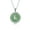 Light-Green, variant on Womens Asian Green Jade Agate Pendant Necklace 14K Gold Plated