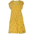 thumbnail image 1 of Ralph Lauren Womens Floral Ruffled Dress yellow 6, 1 of 1