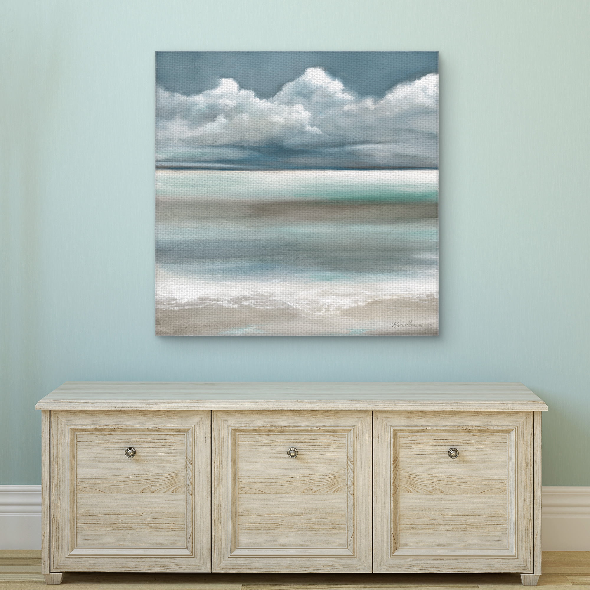 Masterpiece Art Gallery Tranquility by the Sea I by Ruane Manning Canvas Art Print 35" x 35"