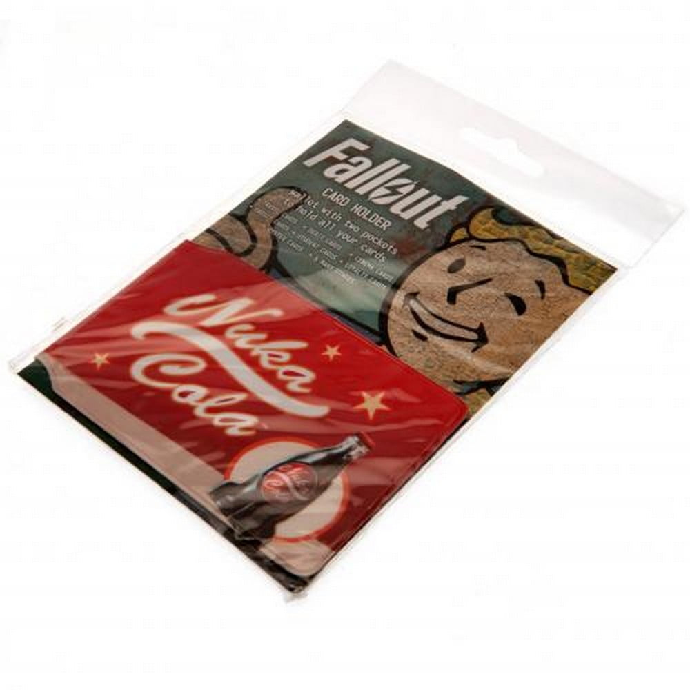Fallour 4 Nuka Cola Advert Card Holder Gaming Travel Pass 