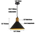 thumbnail image 2 of Small Industrial Style Pendant Light Fixture, Single Vintage Metal Iron Pendant Lamp, Retro Farmhouse Pendant Lighting, Mini Ceiling Pendant Light for Over Kitchen Sink Dining Table Bedside, 2 of 7