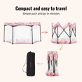 thumbnail image 6 of Dream On Me Onyx Baby Play Yard Set with Canopy, Blush Pink, Unisex, 6 of 9