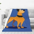 thumbnail image 3 of Cute Puppy Buddy Pattern Throw Blanket, Super Soft Anti-Pilling Flannel Bed Blankets, 50"x40", 3 of 8